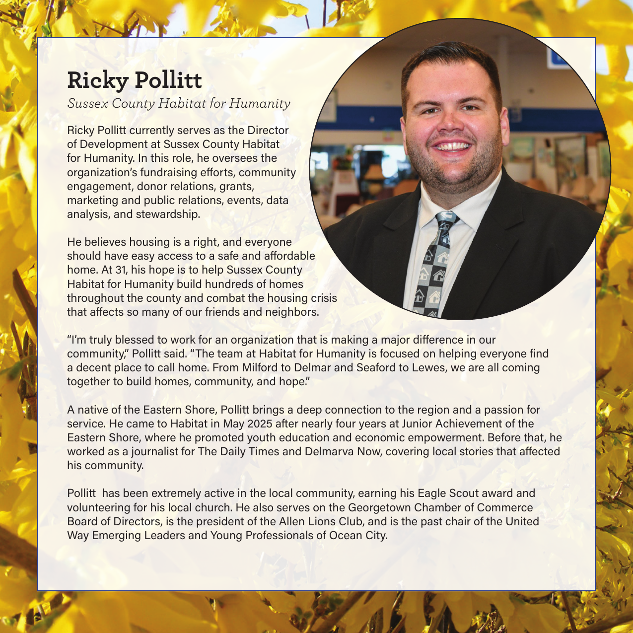 Ricky Pollitt - Sussex County Habitat for Humanity