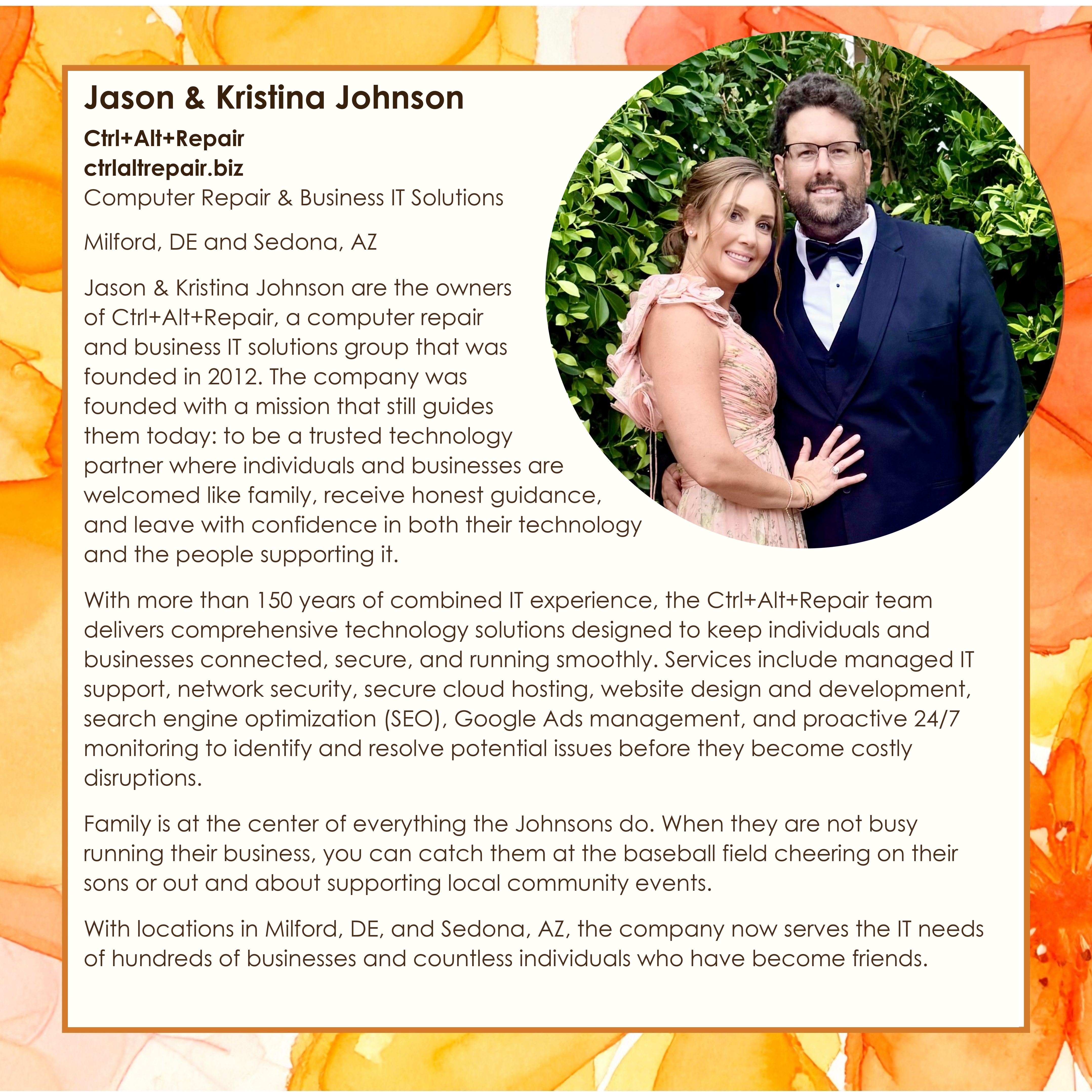 Jason and Kristina Johnson - Ctrl+Alt+Repair